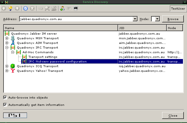 figure 20: PSI - Service Discovery